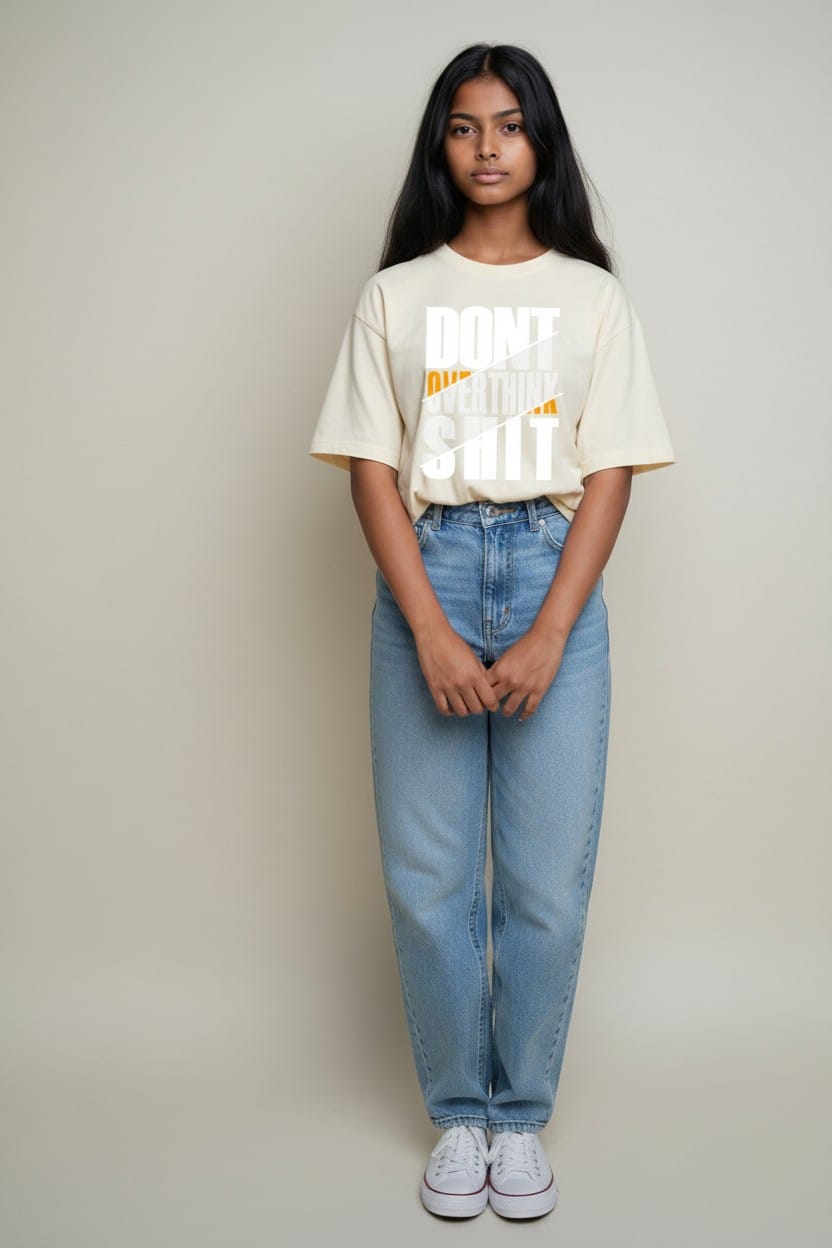 Dont overthink shit Crew T-Shirt