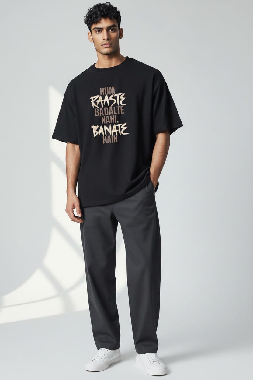 Hum raste badalte nhi Crew T-Shirt
