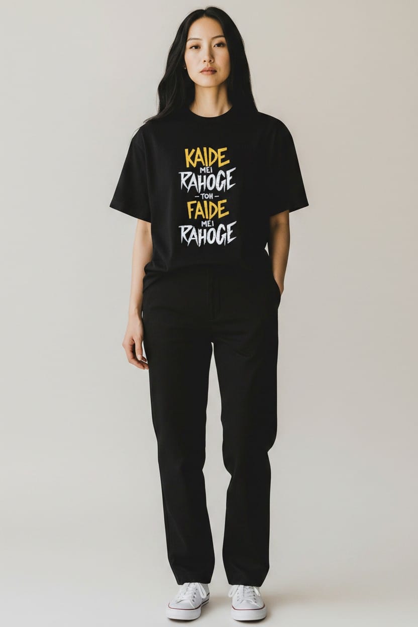 Kaide me rahoge Crew T-Shirt